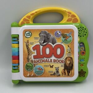 LeapFrog 100 Animals Electronic Bilingual (English/Spanish) Book - Green